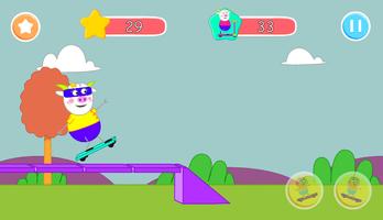 cow skater: scating game for kid screenshot 1
