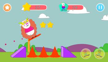la vache patineuse artistique : jeu pour enfants capture d'écran 2
