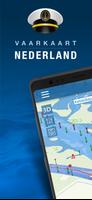 Vaarkaart Nederland poster