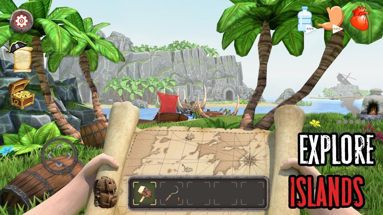 Survival Raft Lost On Island Simulator For Android Apk Download - my life raft roblox