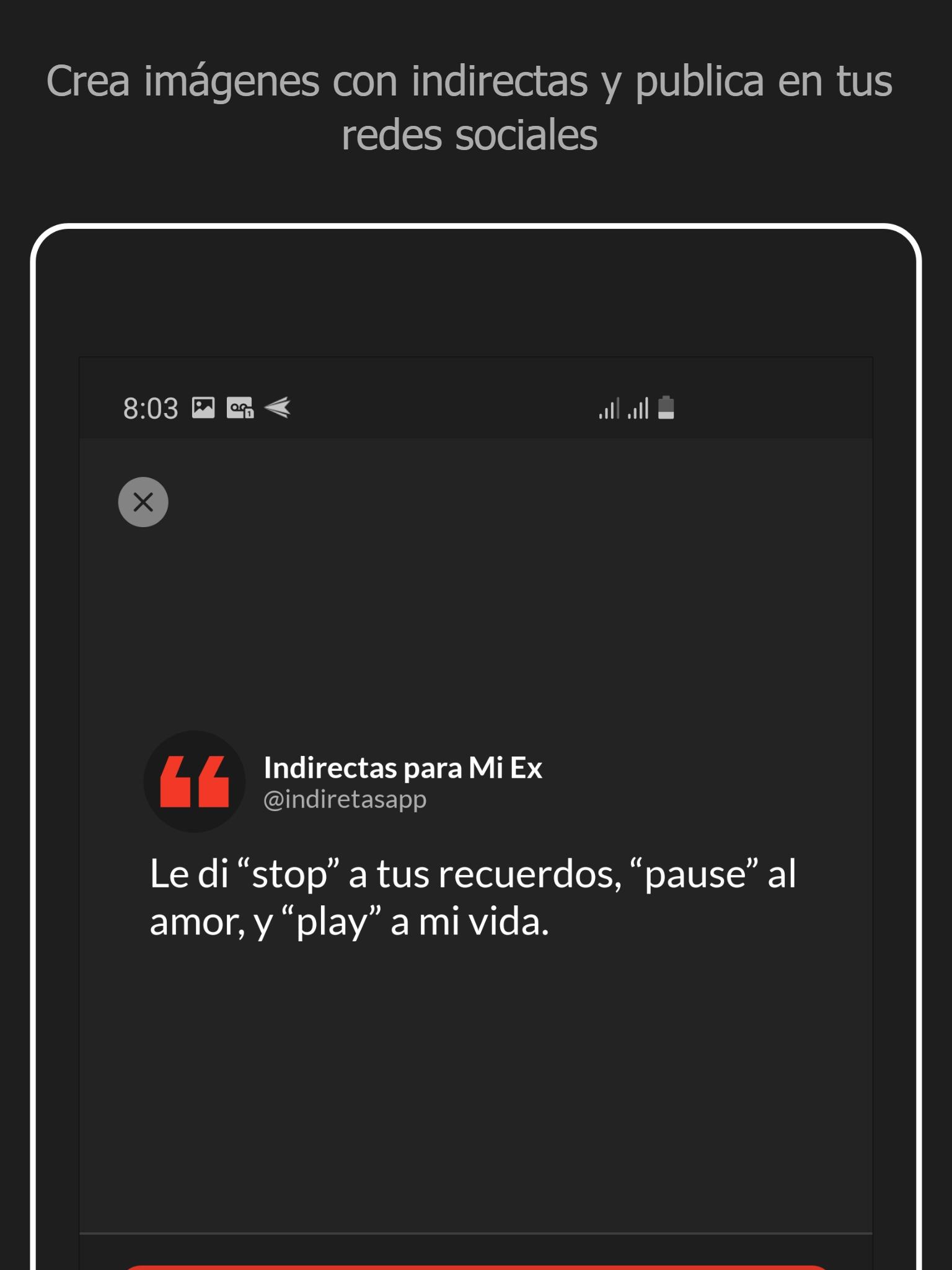 Descarga de APK de Indirectas Para Tu Ex - Frases indirectas para Android