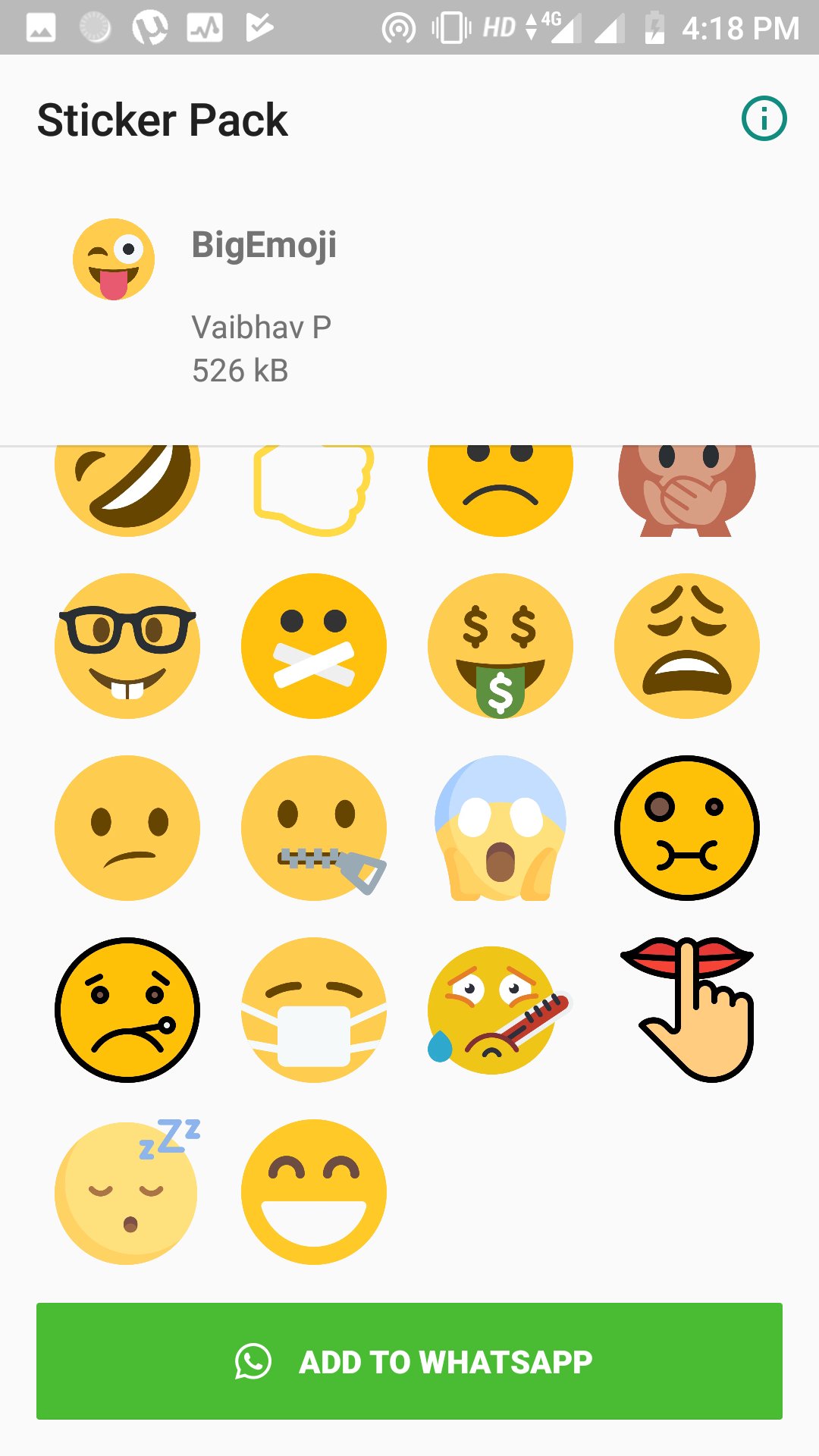 WAStickerApps Large Emoji Stickers for WhatsApp für Android APK