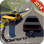 Chained Cars Vs. Bollard