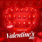 Valentine keyboard icône