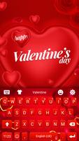 Valentine keyboard Affiche