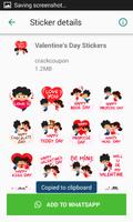 Valentine Day Stickers Pack For Whatsapp capture d'écran 2