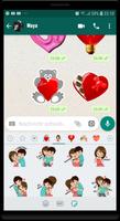 Valentine Sticker for Whatsapp Sticker Pack Love poster