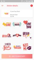 برنامه‌نما Valentine's Day Sticker for Whatsapp-WAStickerApps عکس از صفحه