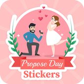 Propose Day Stickers Valentine Love icon