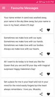 Valentines Love Messages capture d'écran 3
