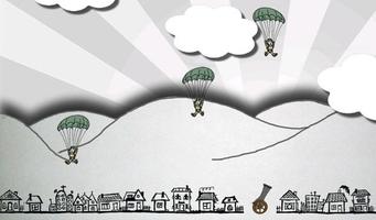 Doodle Parachute Attack capture d'écran 1