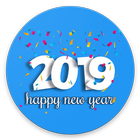 WAStickerApps : New Year Wish Sticker 2019 simgesi