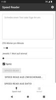Speed Reader Plakat
