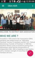 District Bar Association Harid poster