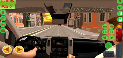 Van Bus Driving Transport Game capture d'écran 2