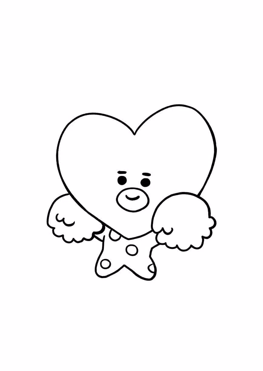47 Collections Bt21 Coloring Pages Printable Best
