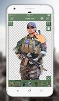 Armée Costume Photo Editor capture d'écran 1