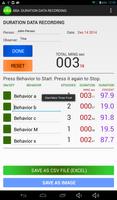 Autism ABA Datasheets:Duration स्क्रीनशॉट 1