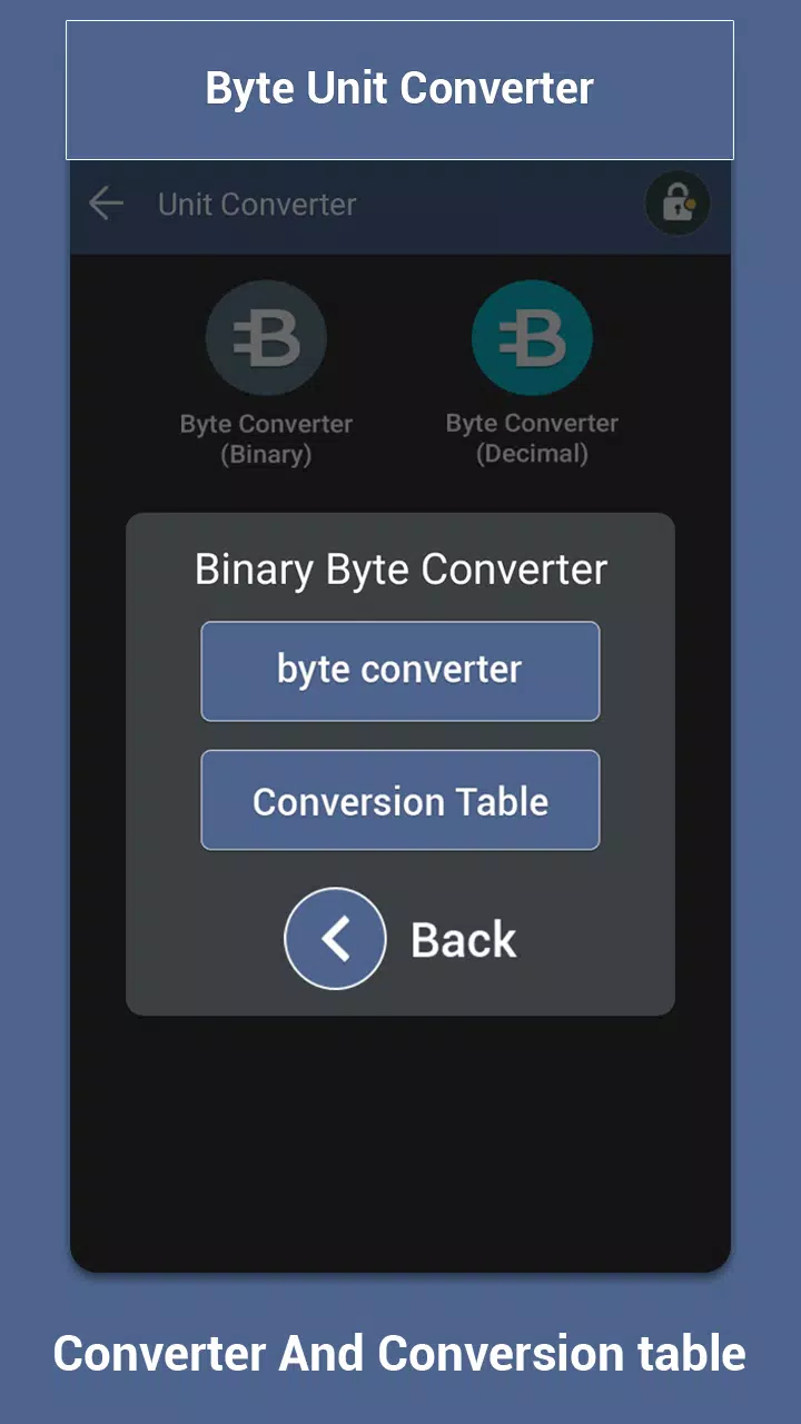 Kb, Mb, Gb, Tb : All Byte Converter APK pour Android Télécharger
