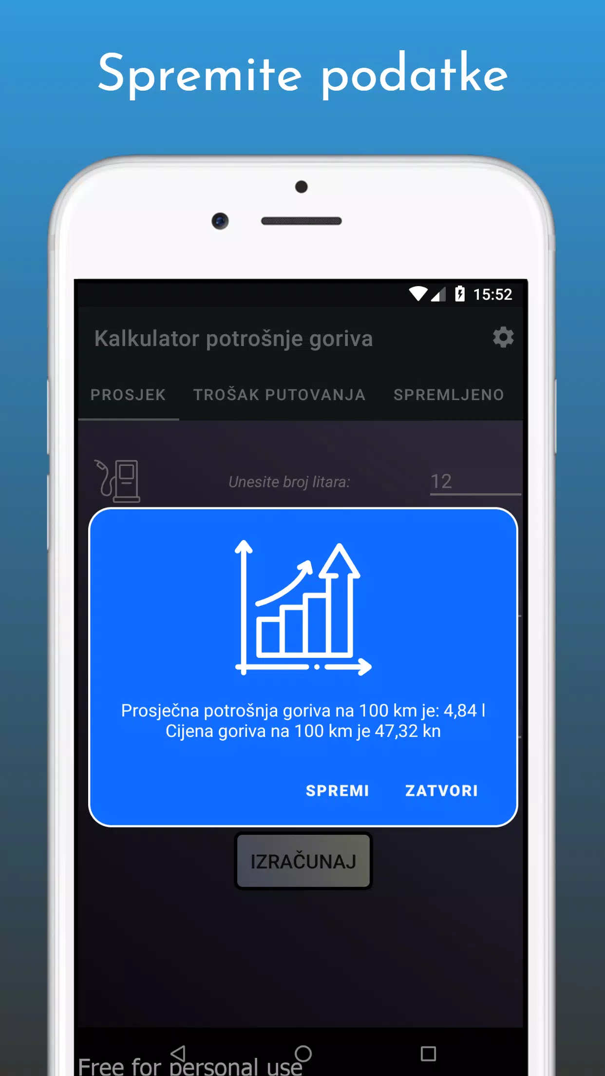 Kalkulator potrošnje goriva for Android - APK Download