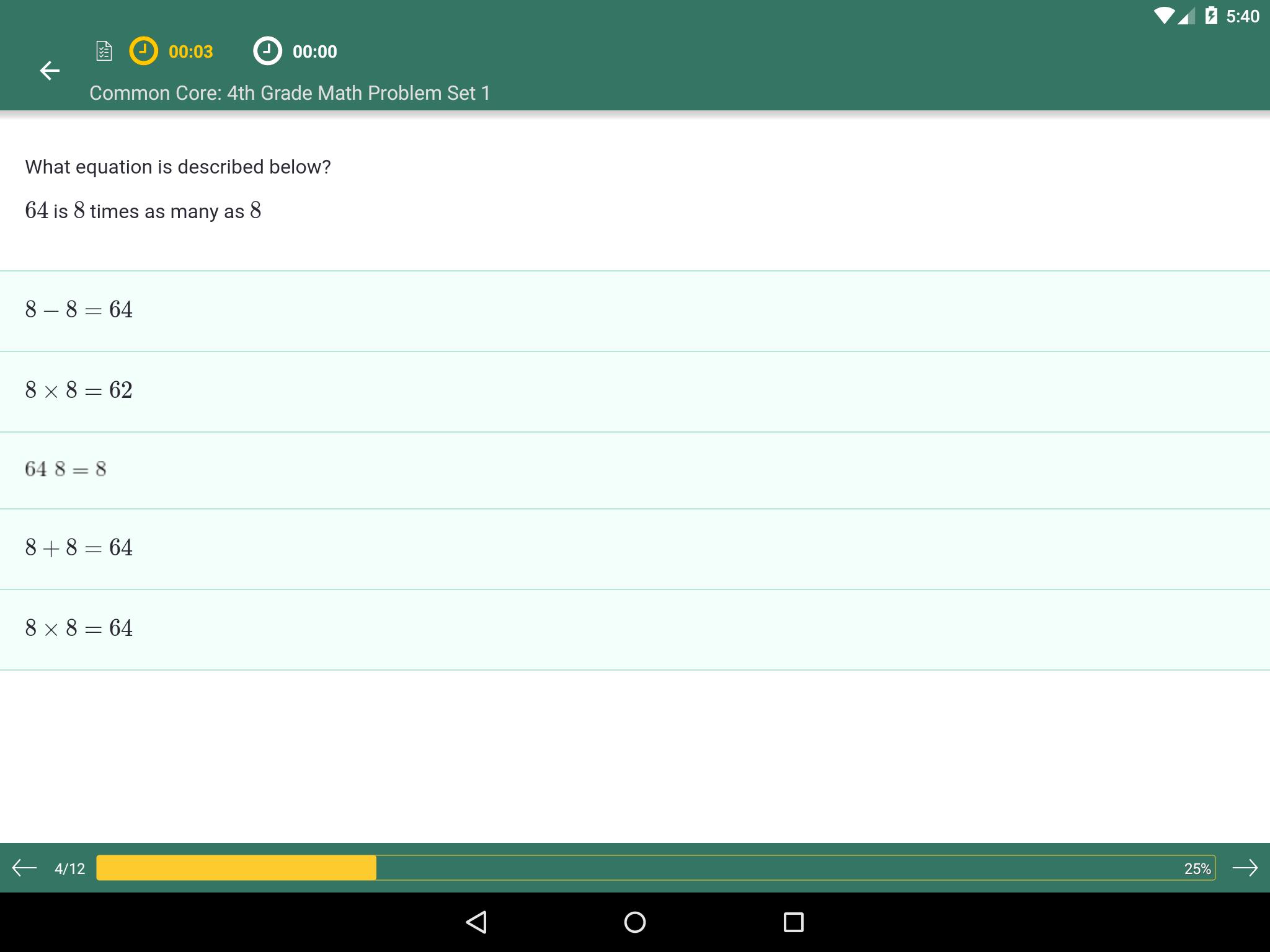 Common Core Math 4Th Grade: Practice Tests, Prep For Android - Apk Download