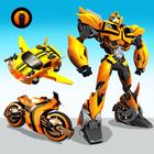 Flying Robot War Superhero 3D ไอคอน