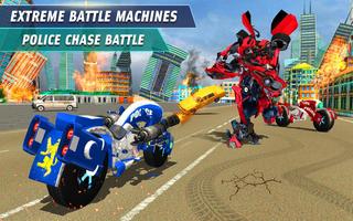 Flying Robot War Superhero 3D โปสเตอร์