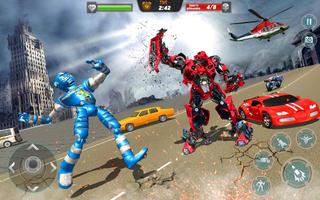 Flying Robot War Superhero 3D ภาพหน้าจอ 1