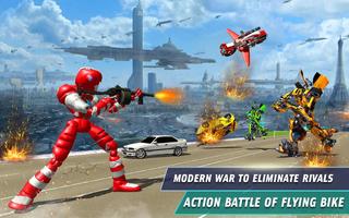 Flying Robot War Superhero 3D ภาพหน้าจอ 2