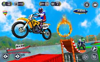 Mega Ramp Stunt Bike 3D Games captura de pantalla 3
