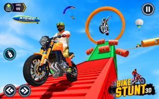 Mega Ramp Stunt Bike 3D Games Poster