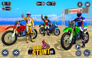 Mega Ramp Stunt Bike 3D Games captura de pantalla 1