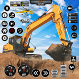 Excavator Machine Crane Sim 3D icon