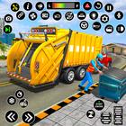 Waste Garbage Truck Driving 3D آئیکن