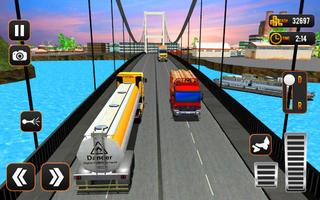 オフロードオイルタンカートラックゲーム スクリーンショット 1