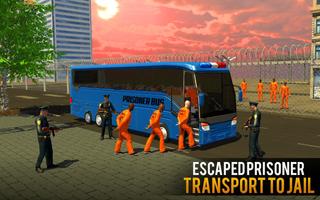 Police Prisoner Bus Transport पोस्टर
