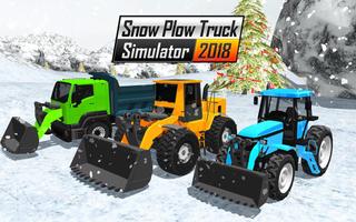 Snow Plow Truck Driving Sim 3D скриншот 1