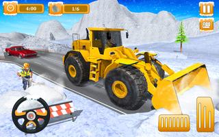 Snow Plow Truck Driving Sim 3D capture d'écran 2