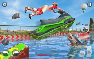 Water Jet Ski Boat Racing Game Plakat