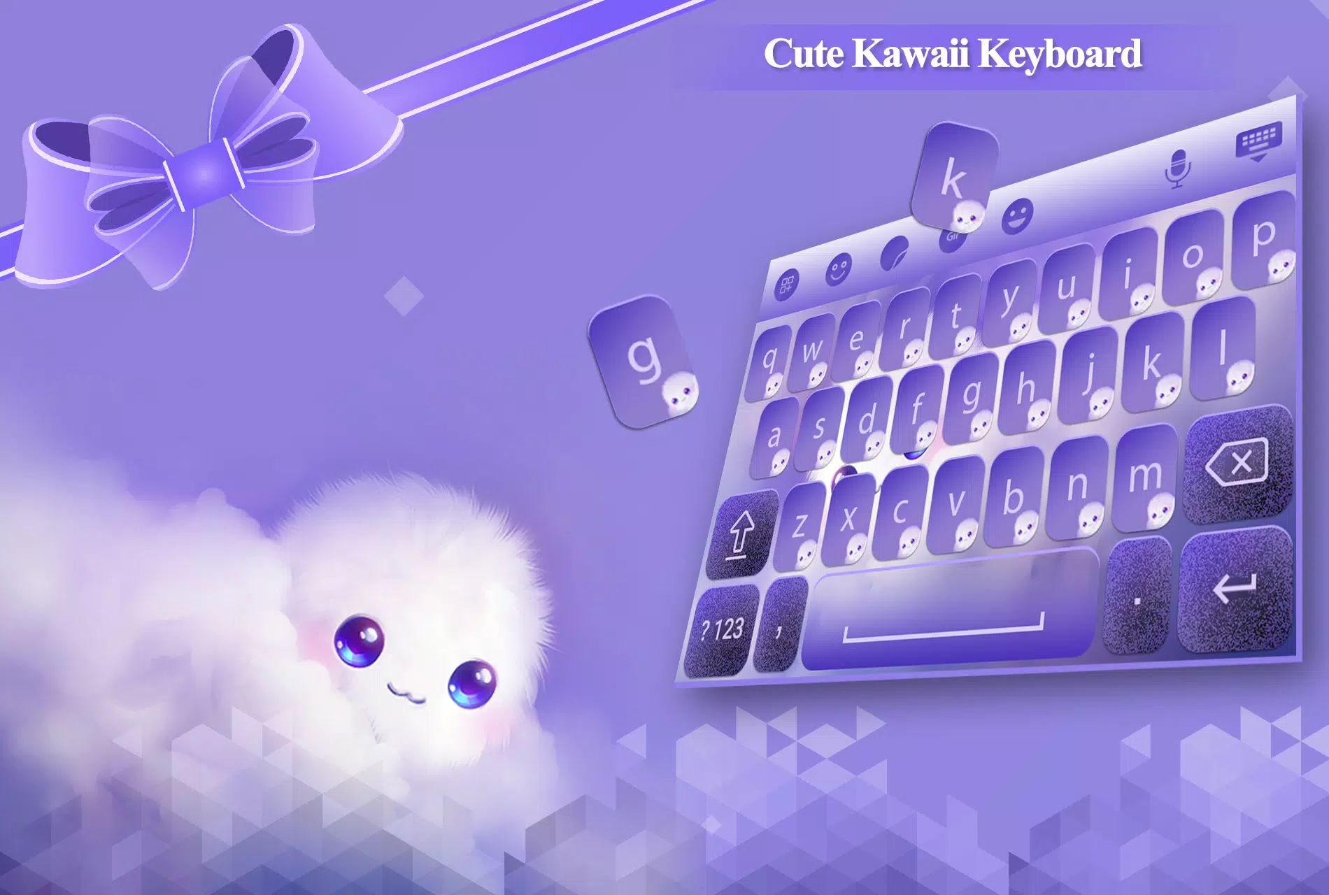 Cute Kawaii Keyboard APK: Cập nhật trải nghiệm mới lạ và đáng yêu cho bàn phím điện thoại với Cute Kawaii Keyboard APK. Sở hữu bàn phím với những biểu tượng và hình vẽ nét đẹp cùng với những âm thanh độc đáo, khiến bạn phát cuồng với sự dễ thương của chúng. Hãy tải ngay Cute Kawaii Keyboard APK để trải nghiệm nhé!