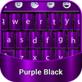Cool Black Purple Keyboard Theme