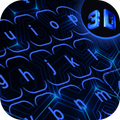 3D Hologram Keyboard Theme