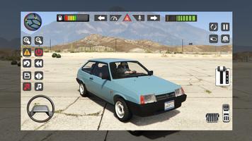 Classic Vaz 2108 Mafia Driving Poster