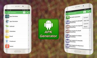 APK Generator / APK Extractor Cartaz