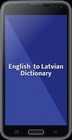 English To Latvian Dictionary plakat