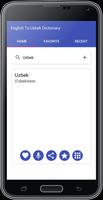 English To Uzbek Dictionary capture d'écran 2