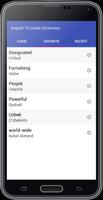 English To Uzbek Dictionary स्क्रीनशॉट 3
