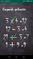 Mathematical operations game. poster