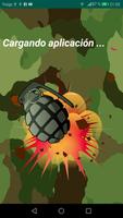 Grenade explosive simulée Affiche