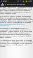 JB Workaround für ContactSync imagem de tela 1